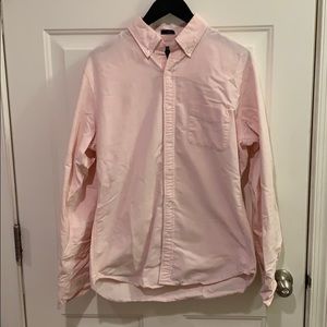 J.Crew Mens Light Pink Oxford Button Down Slim